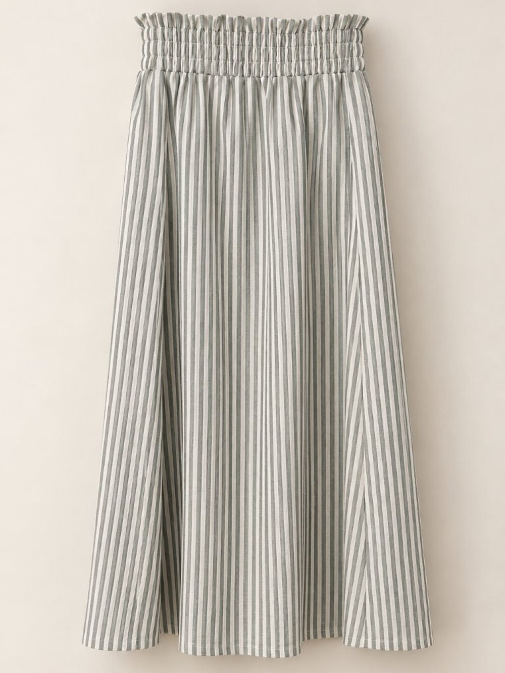 Women's Vero Moda Berta Pia Striped Smocked Midi Skirt Size S